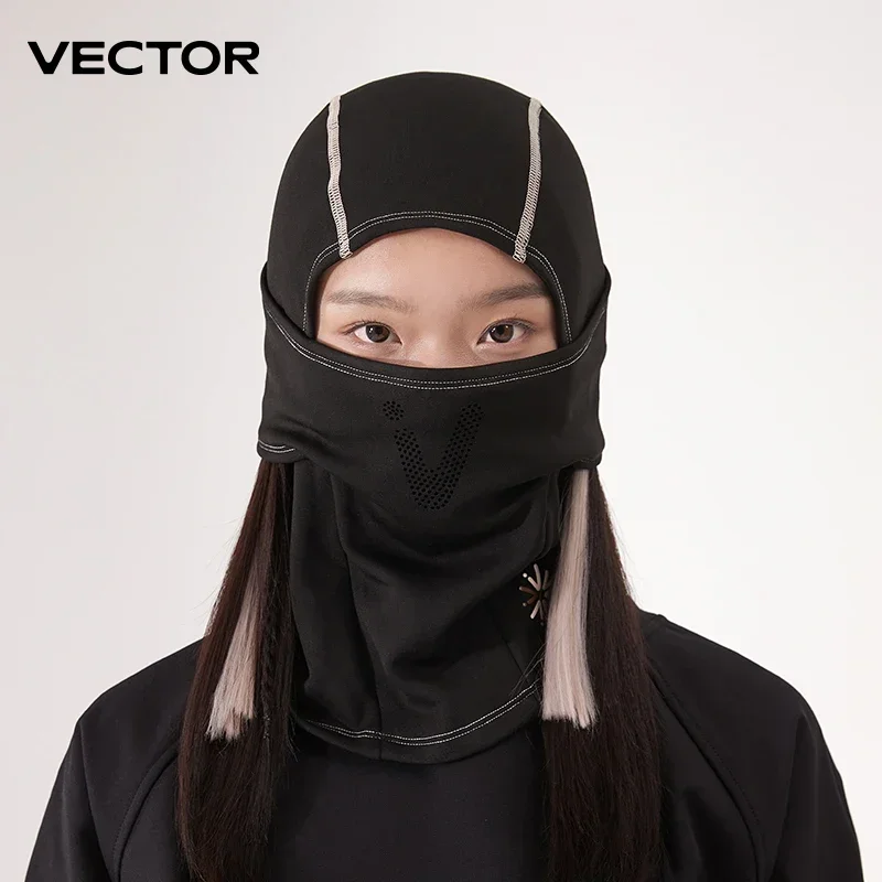 VECTOR Maschera da ciclismo invernale in pile termico Mantieni caldo Maschera da ciclismo antivento Passamontagna Maschera da sci Pesca Cappello da