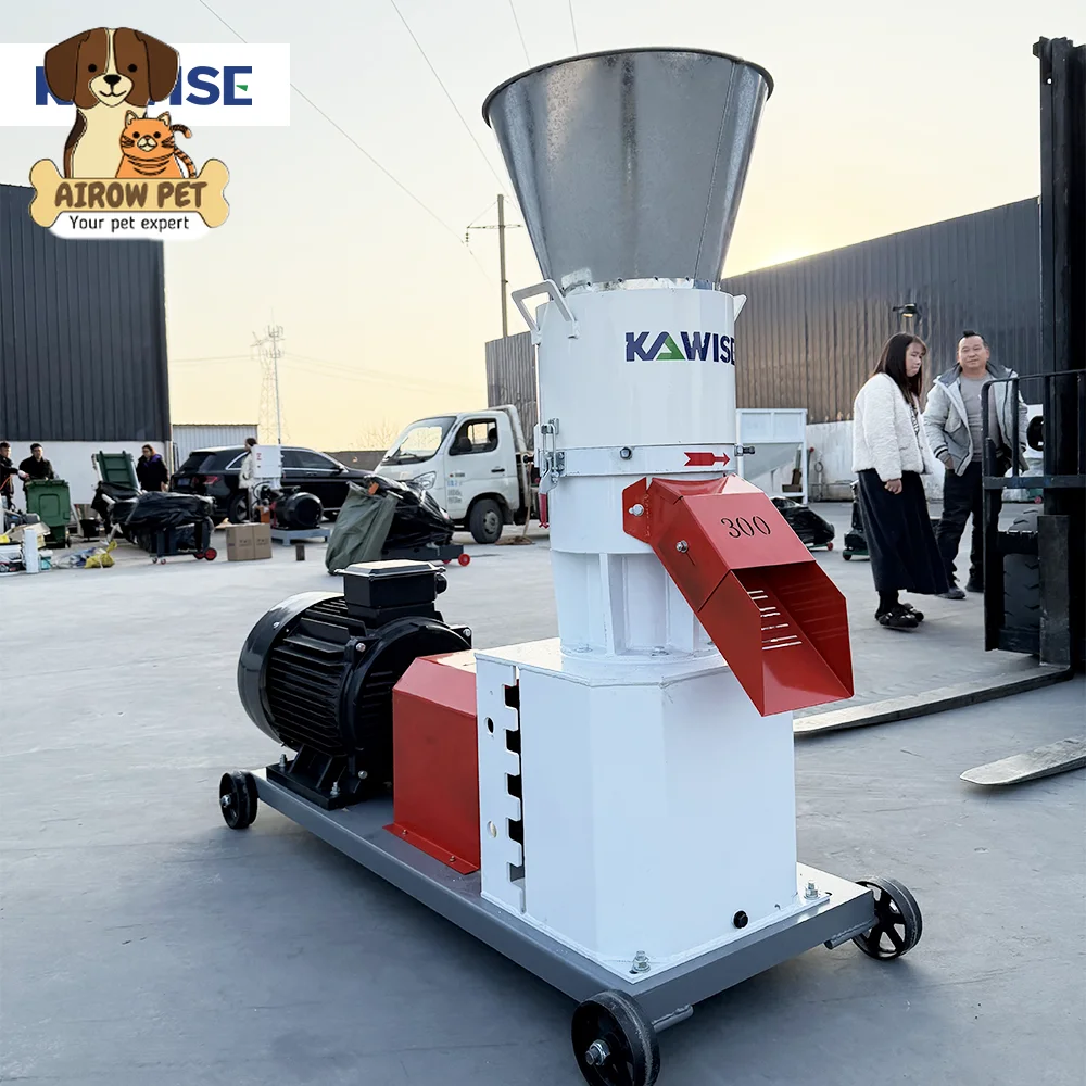 AIROW Electric Rotating Roller Feed Pellet Machine High Efficiency High Quality Pelleting for Poultry Pig Cattle Feed
