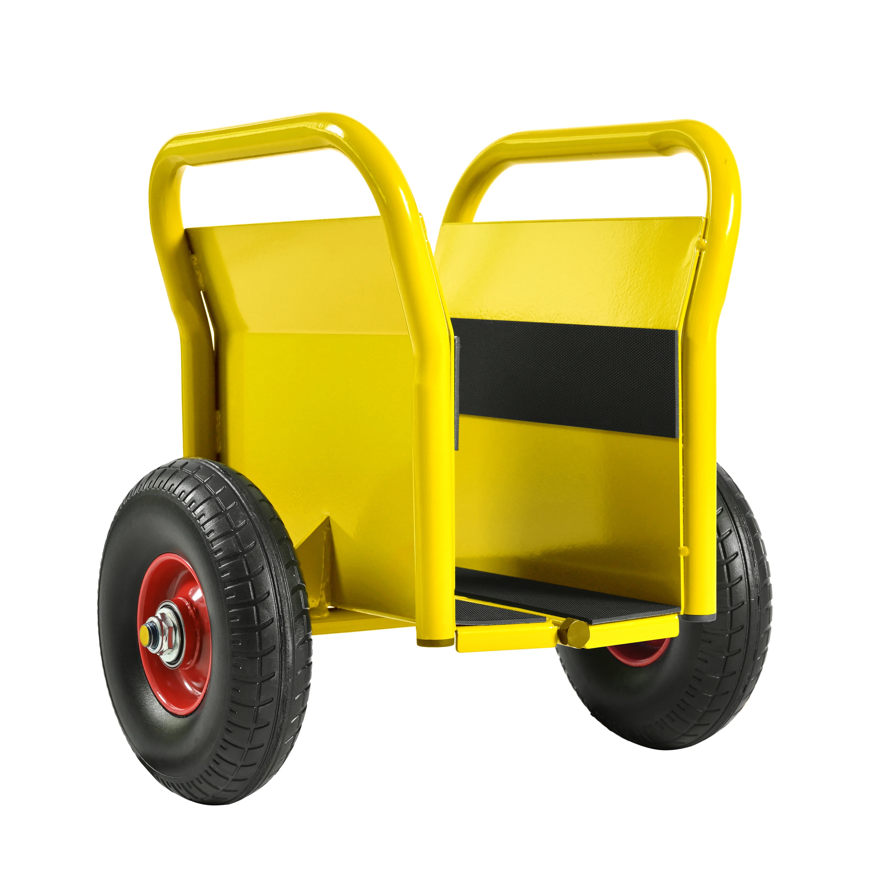 Yellow Color Heavy Duty Panel Dolly with Two Nice Handles All-Terrain Movement for Heavy Drywall Sheet & Door Material