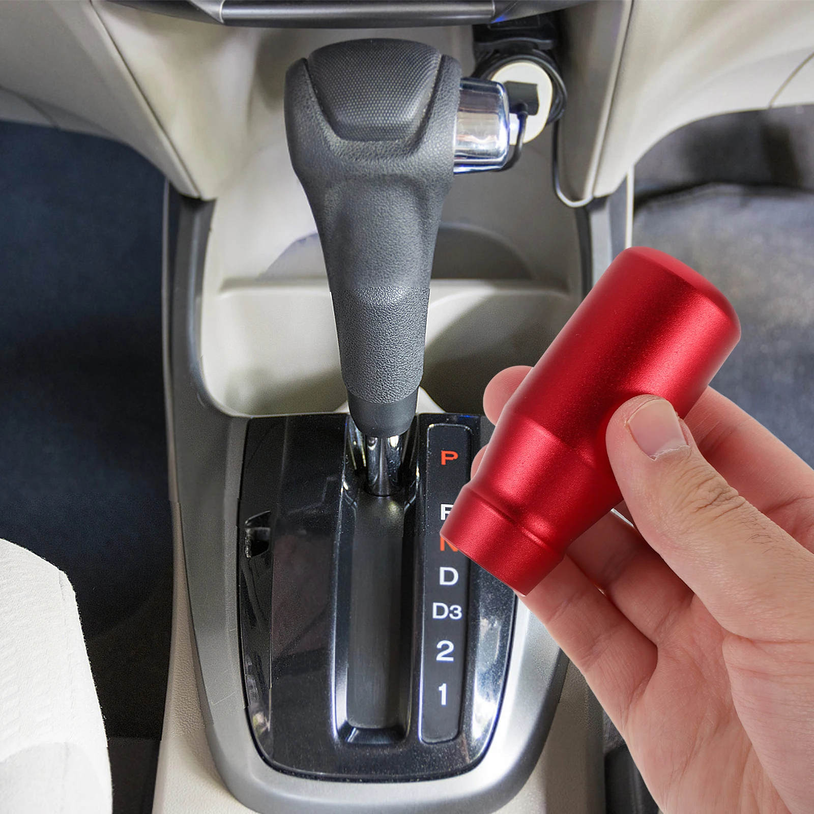 

Aluminum Alloy Gear Shift Knob Durable Anti Slip Universal Fit For Suv Truck Rv Car Accessories Shifter Handle Replacement For