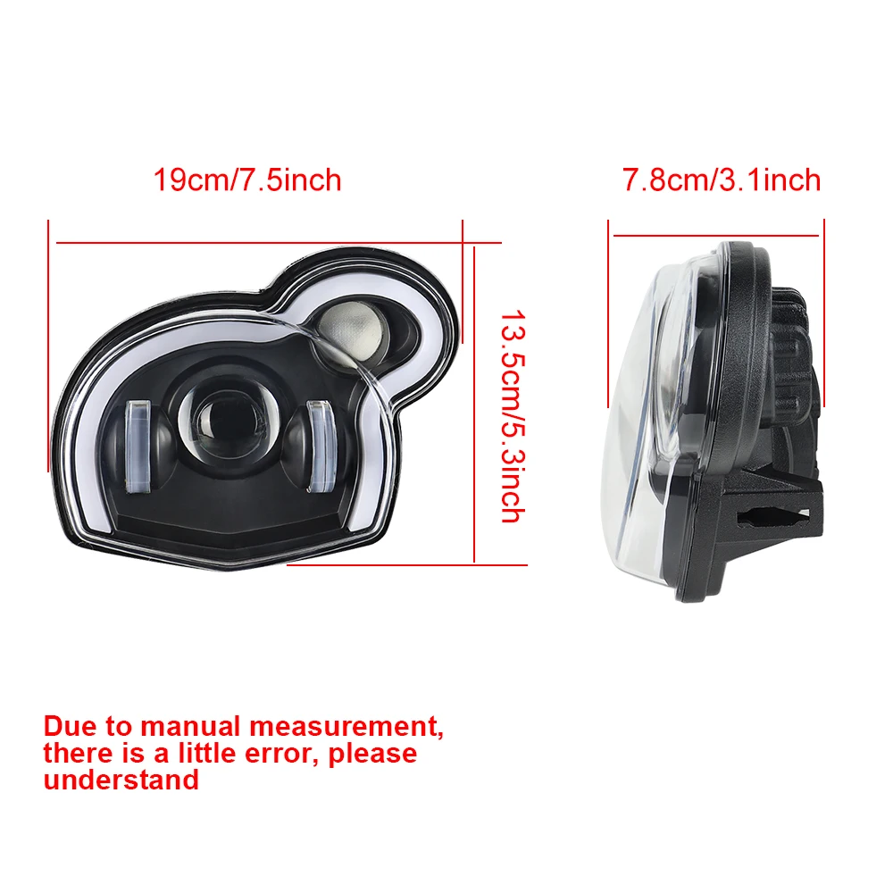 Faro LED moto con Hi-Low Beam DRL White Devil Eye per G650GS / Sertao R13 2011-2017 accessori