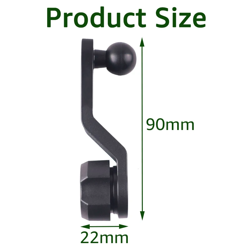 17mm Ball Head Extension Rod Adapter 360 Degree Rotating Extender Arm for Car Air Vent Dashboard Cell Phone Holder GPS Support view 6