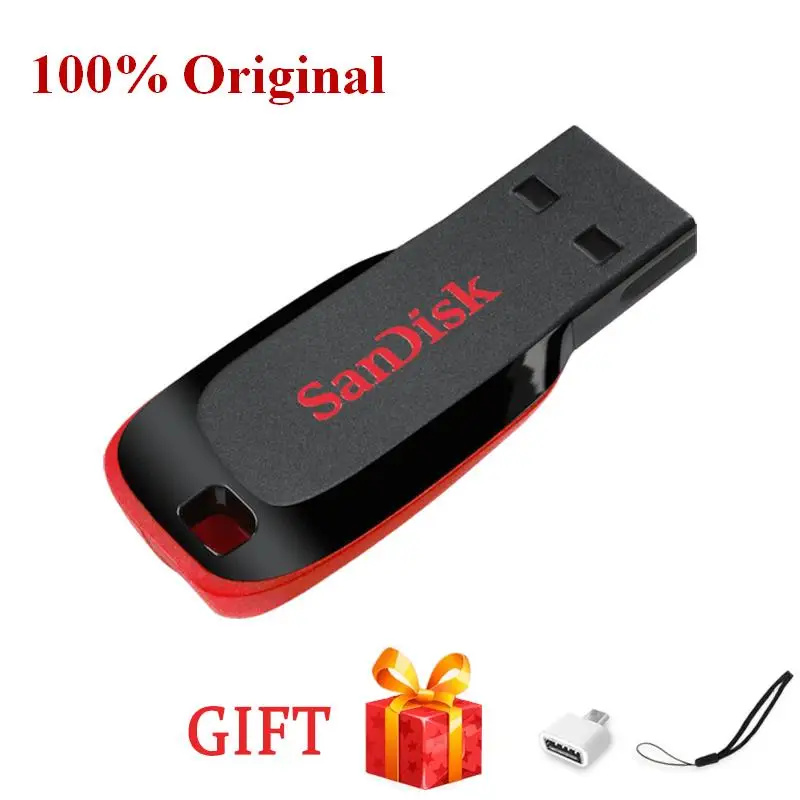 SanDisk محرك أقراص فلاش USB 32 جيجابايت 64 جيجابايت 128 جيجابايت usb 2.0 CZ50 قرص فلاش محرك فلاش usb ميموري usb 16 جيجابايت ذاكرة عصا القلم محرك