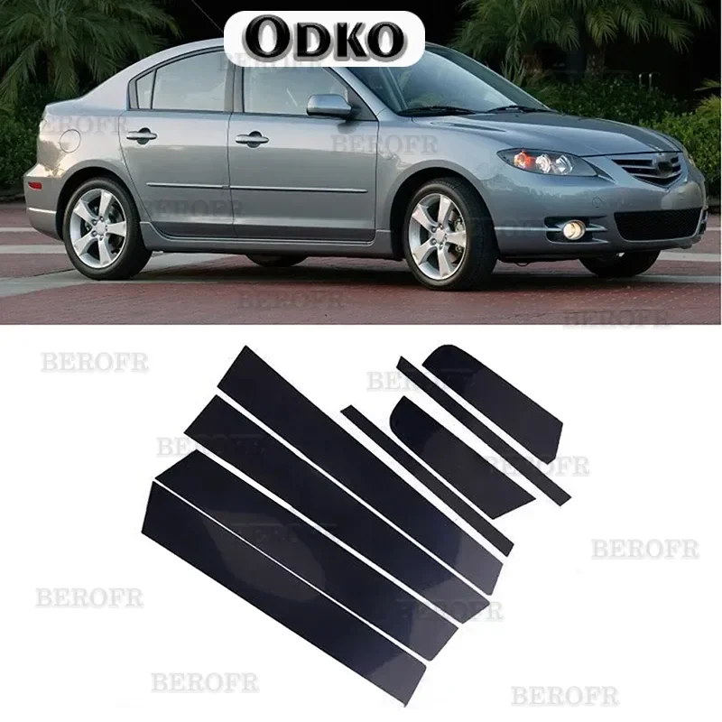 

Car Window Pillar Posts Door Trim Cover Stickers Decal for Mazda 3 Axela 2006 2007 2008 2009 2010 2011 2012 Exterior Accessories