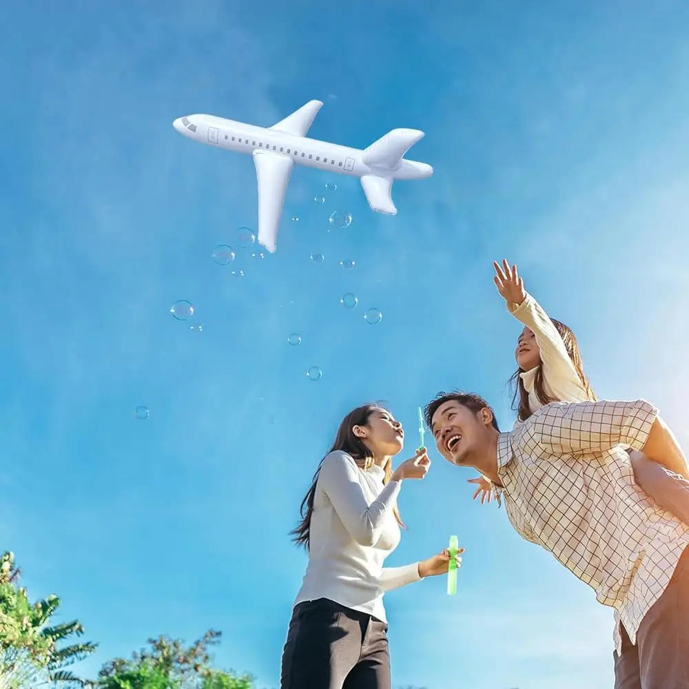 ألعاب قابلة للنفخ للأطفال طائرة عملاقة من مادة PVC للاستخدام الداخلي والخارجي وحفلات مائية قابلة للنفخ هدية عيد ميلاد نموذج طائرة للأطفال