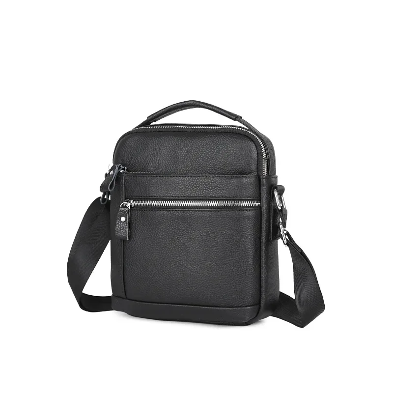 Men's Genuine Leather Shoulder Bag Husband Gift Designer Luxury Crossbody Bags Vintage Small Satchel Bag Purse Messenger Bag