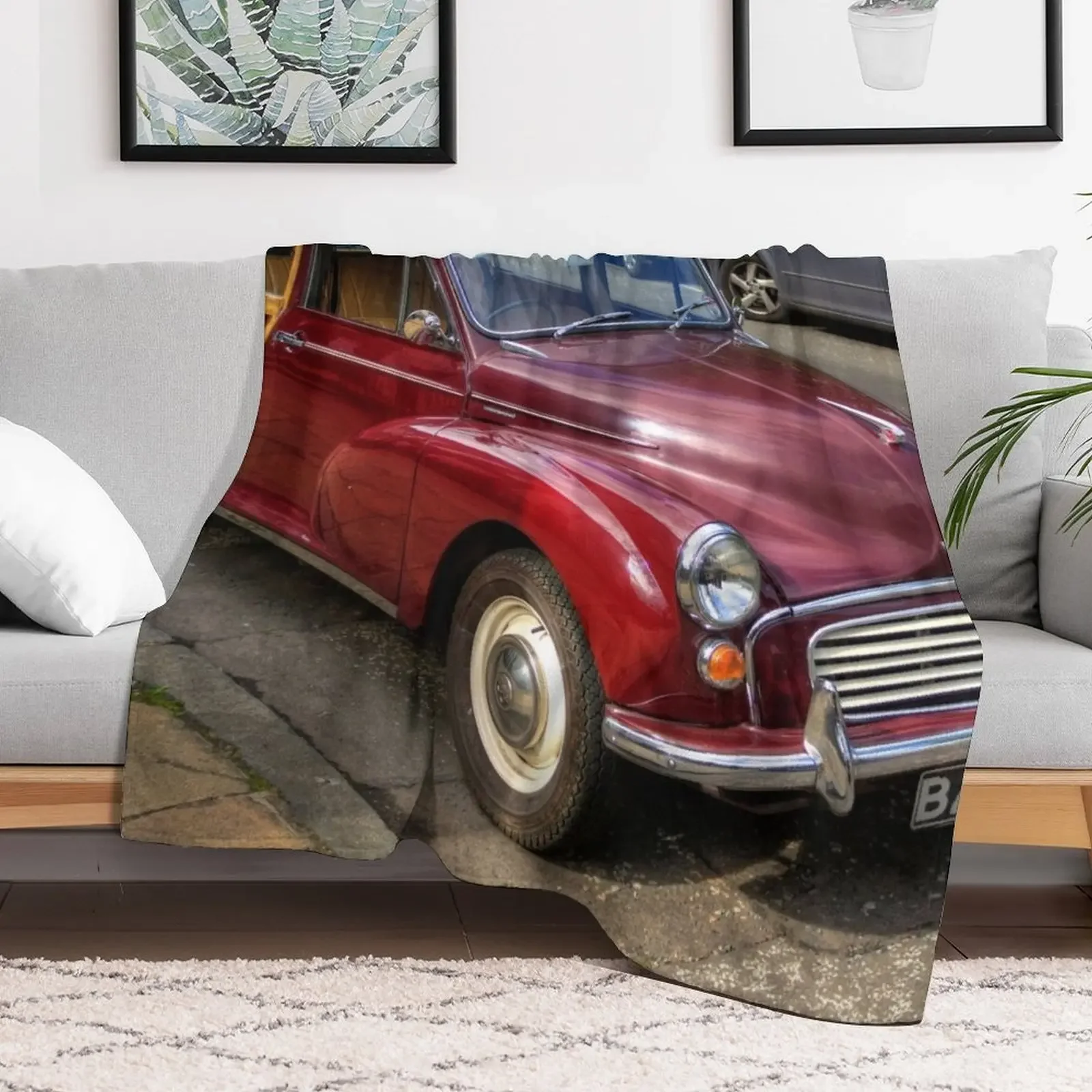 Morris Minor 1000 Traveller Throw Blanket Elegant Warm Throw Blanket for Hotel Home