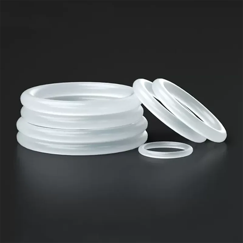 CS 5mm VMQ White Silicone Sealing Ring  OD25-100mm Food Grade Rubber Insulate Shape Seal O-ring Silicone Rings