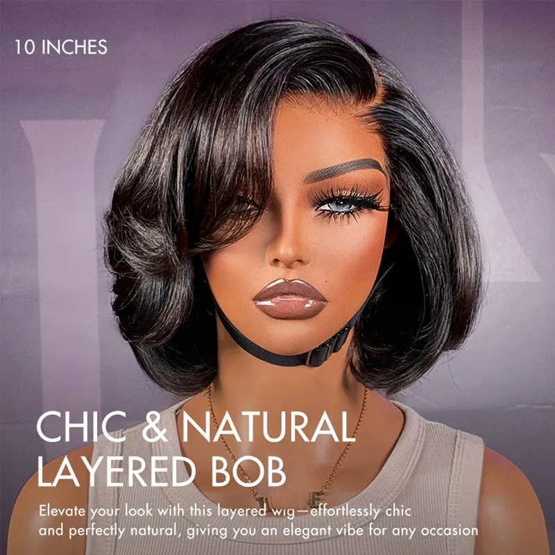 Perucas sem cola cabelo humano bob em linha reta perucas dianteiras do laço do cabelo humano para iniciantes perucas sem cola 13x4 fechamento do laço peruca de cabelo humano fo