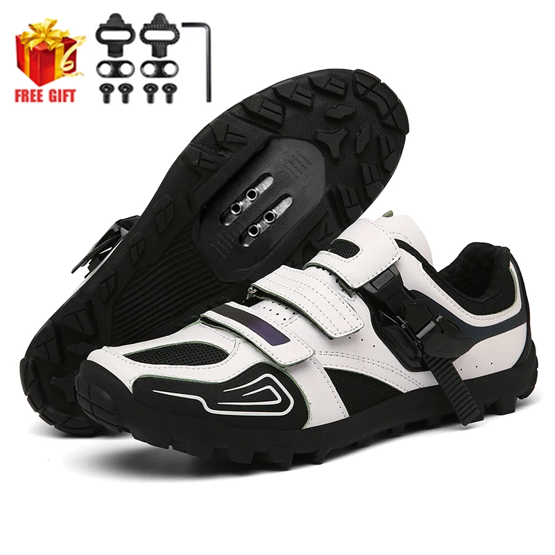 Cycling Sneaker MTB Men Sport Road Bike Boots Flat Racing Speed Sneakers Trail Mountain Bicycle Footwear Spd Pedal Cycling Shoes