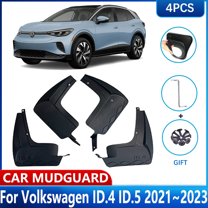 

For VW ID 5 ID 4 Volkswagen ID4 ID.4 ID.5 2021 2022 2023 Accessories MudFlaps Car Mud Flaps Fender Guard Splash Protect Mudguard