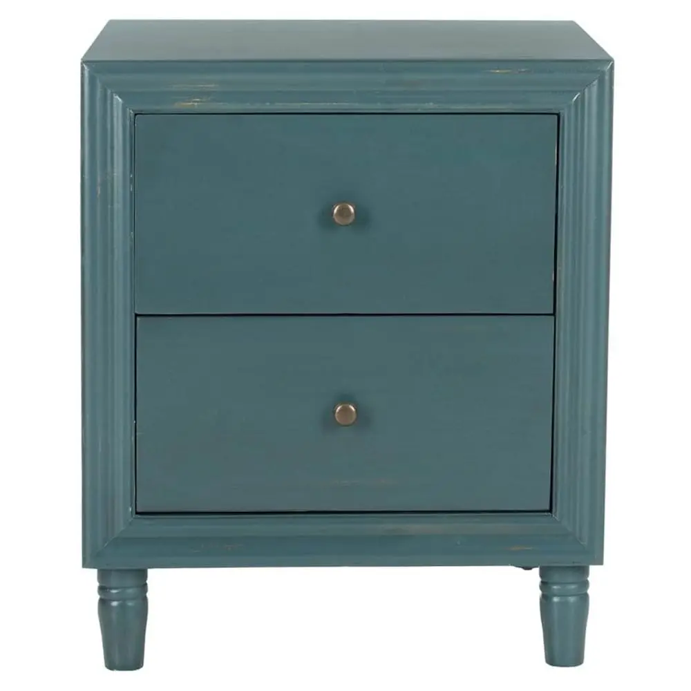 Table d'appoint en acier bleu sarcelle Blaise Collection American Homes