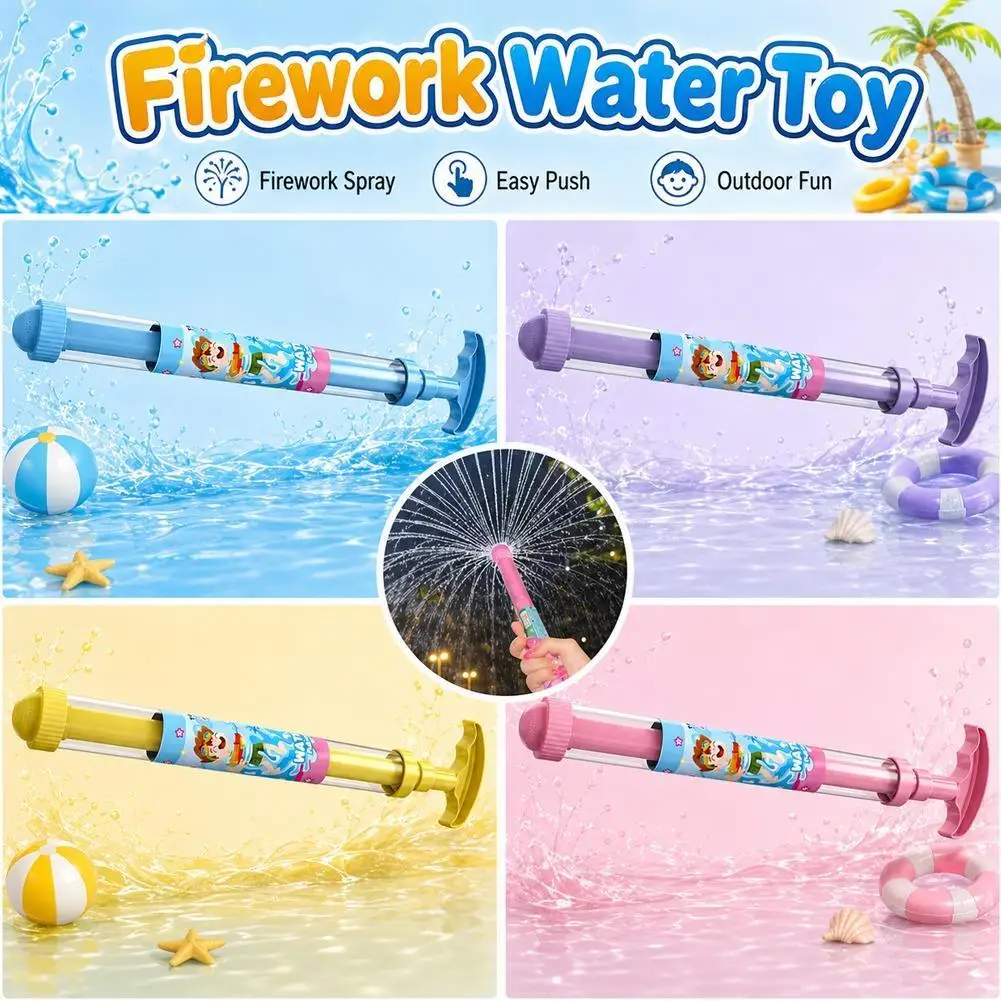 Summer Spray Toy Back Water Gun, Outdoor Water Games, Swimming Pool Lawn Activities, Fireworks Atmosphere Romantic Props