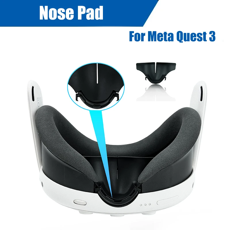 Silicone Nose Pads For Meta Quest 3S VR Prevent Light Leaks Nasal Pads Washable Sweat-proof Dust-proof For Quest 3 Accessories