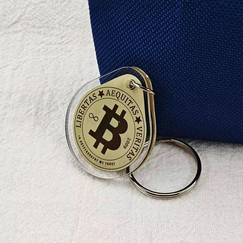 Escape From Tarkov Acrylic Keychain TerraGroup Labs Keycard Pendant Bitcoin 0.2BTC Keyring Game Fans Cosplay Bag Charm Toy Gift