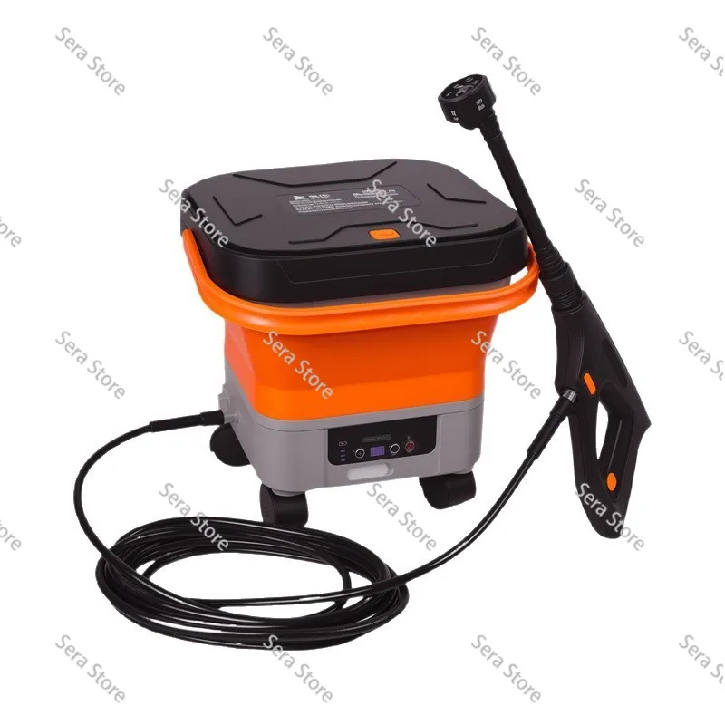 High-pressure Car Washing Machine Foldable Portable High-power Car Washing Artifact Multifunctional Easy-to-store Cleaning