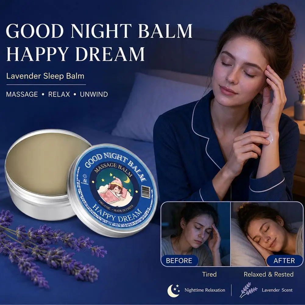 30ml Goodnight Fragrance Cream with Natural Plants Lavender Sunflower Patchouli - Soothing Relaxing Sleep Aid Cream