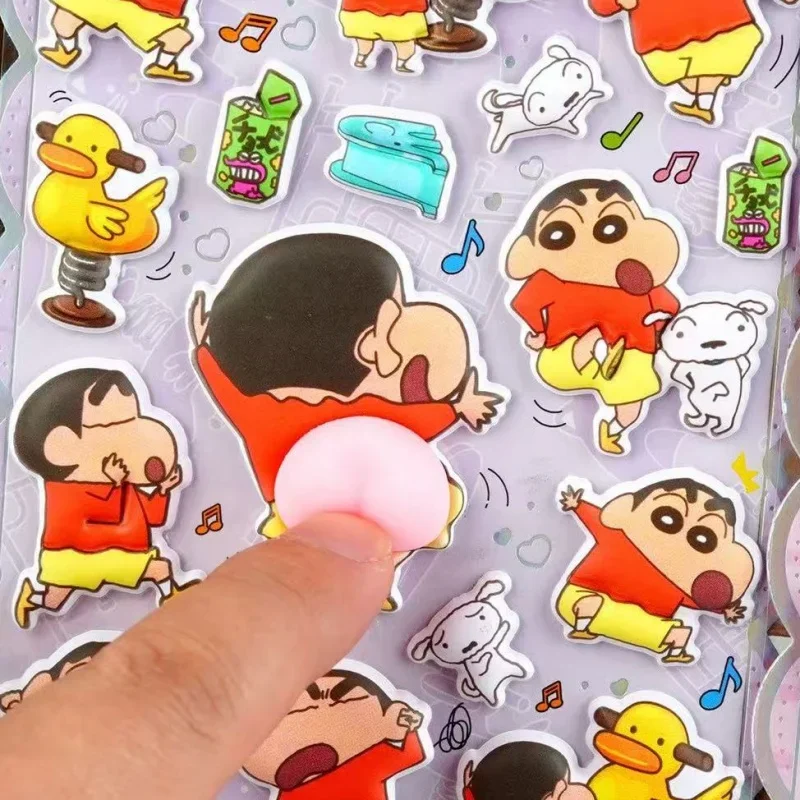 8 Sheets Cute Anime Make A Face Puzzle Stickers Make Your Own DIY Interesting Game Cartoon Jigsaw Education Toys Gift