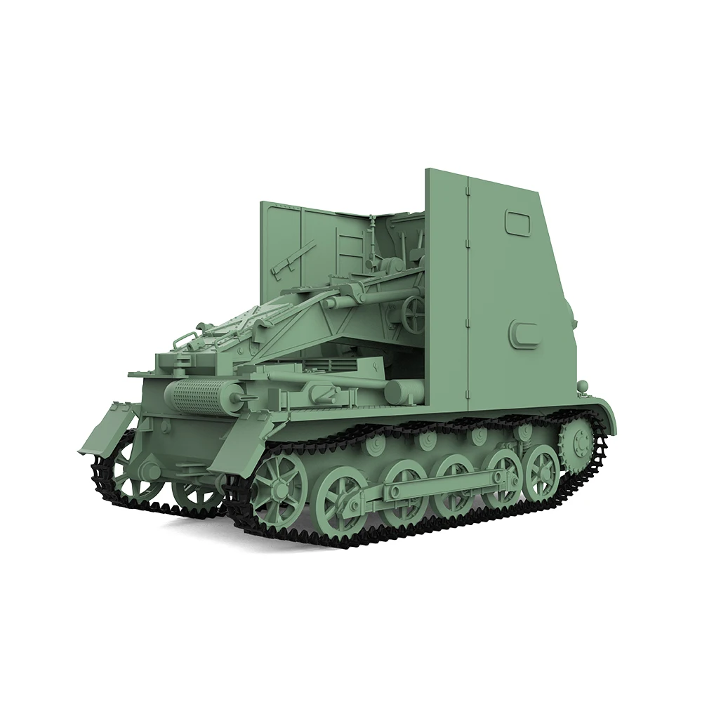 SSMODEL SS72709 1/72 25mm Military Model Kit German Sturmpanzer I Bison Self-Propelled Gun