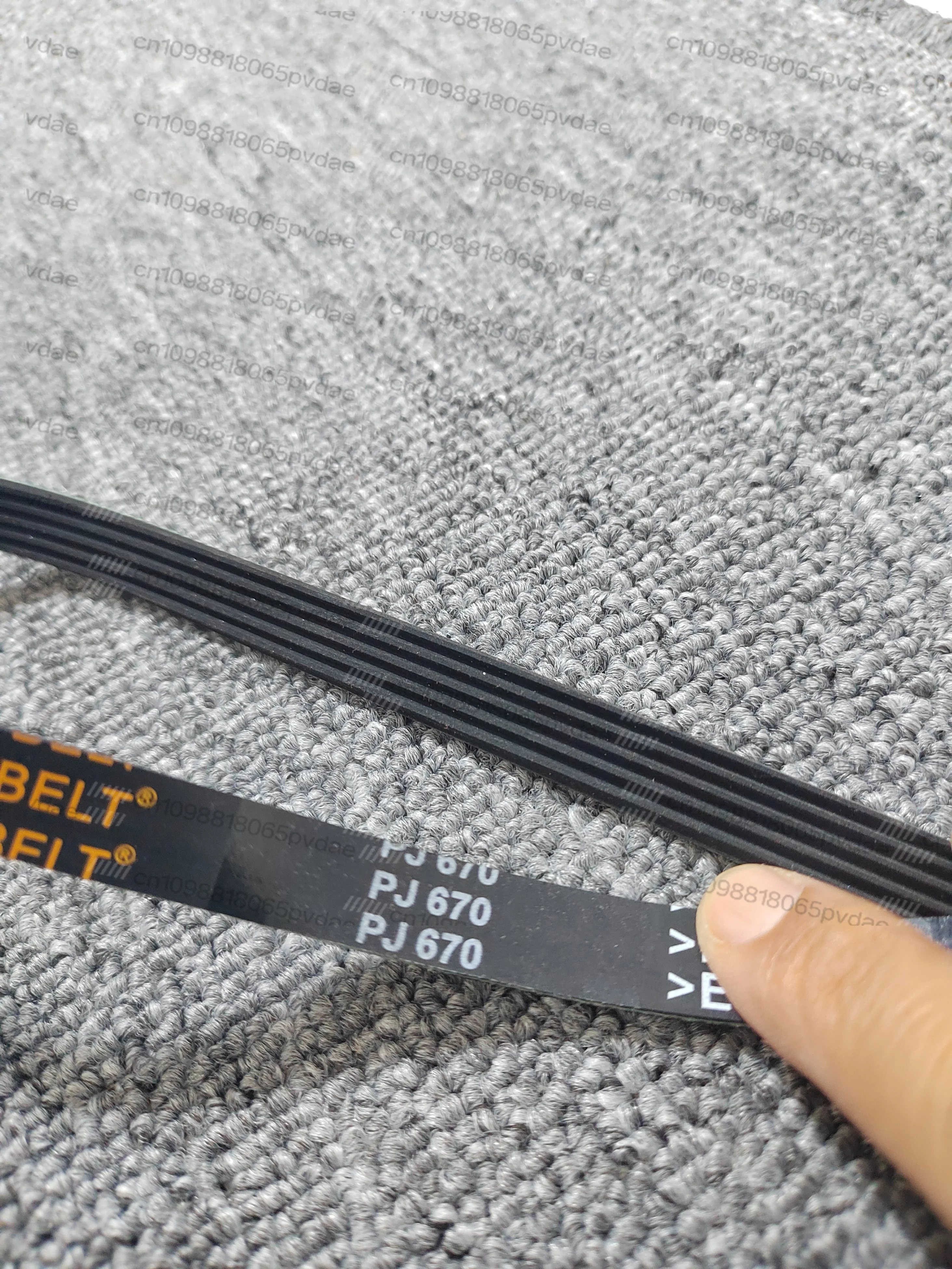 2pcs 5PJ670 rubber ribbed belts PJ670 5ribs treadmill motor belt