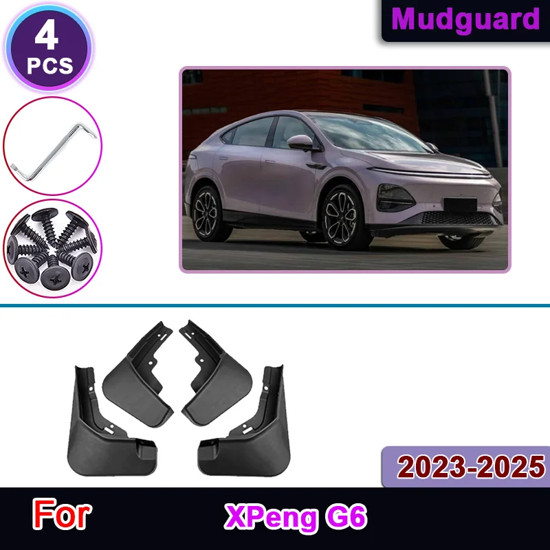 

Автомобильное крыло для XPeng G6, аксессуары 2023 2024 2025, брызговики с защитой от царапин, брызговик, передние и задние брызговики, автомобильные аксессуары