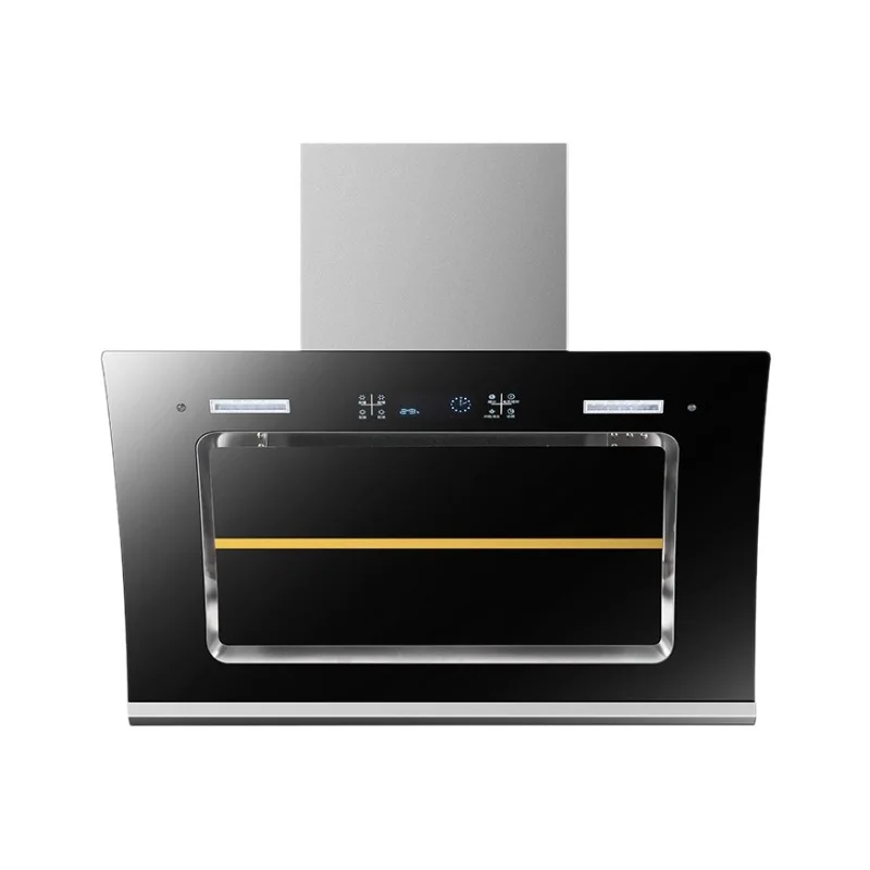 Electric Double Motor Range Hood for Large Kitchen Side Suction Automatic Cleaning Factory Wholesale for Household Use