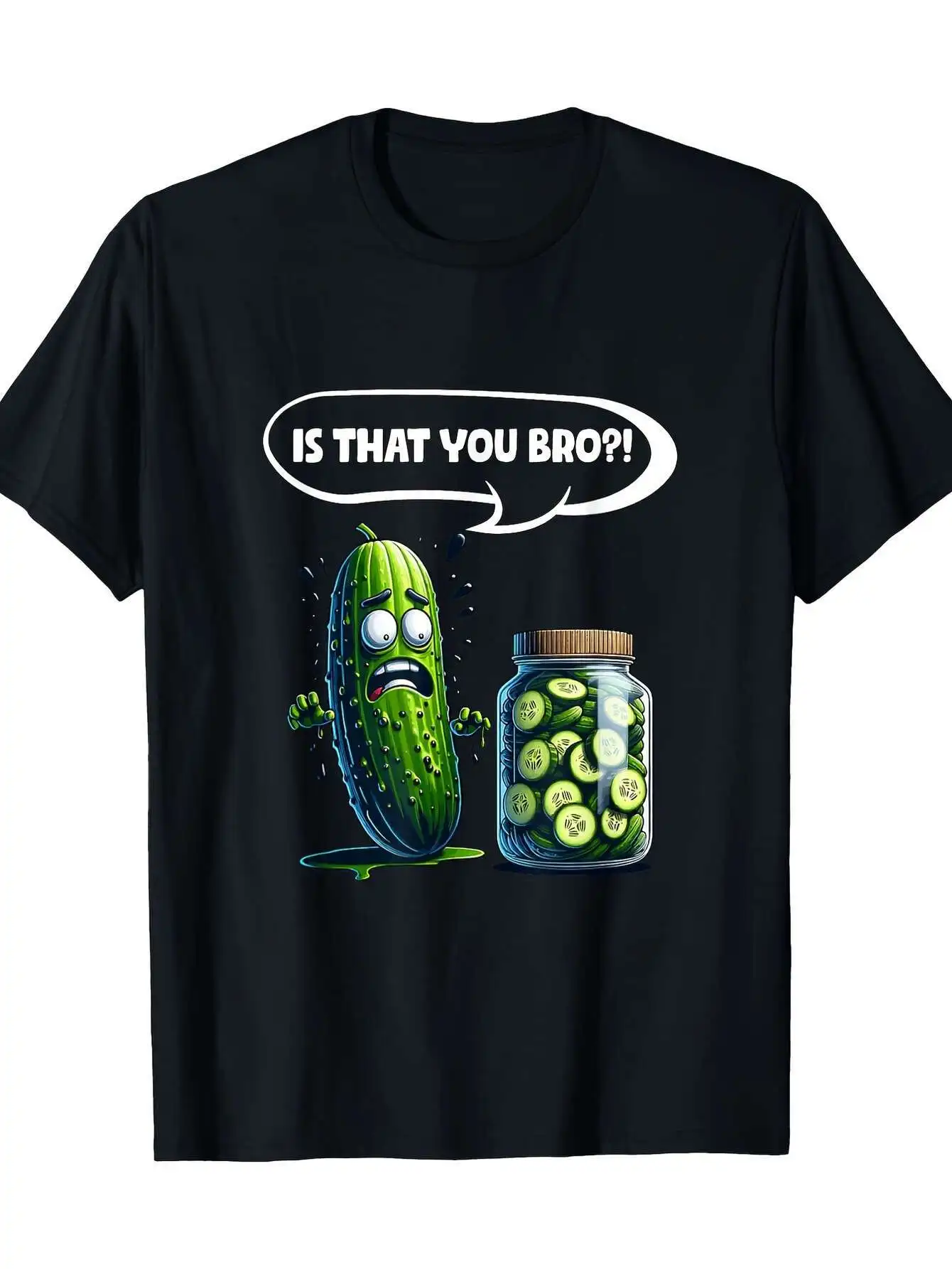 Men's Funny Pickle Lover's Graphic T-Shirt - 