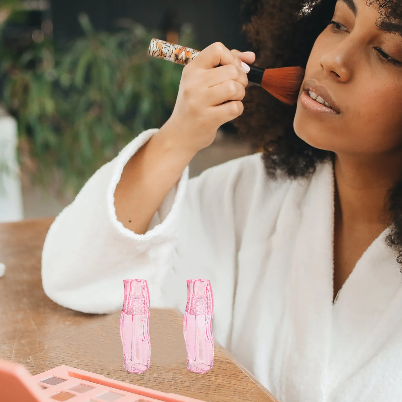 

2 Pcs Lipstick Gloss Tube Oil Tubes Thick Wall Mini Refillable Containers Empty Pink Cute