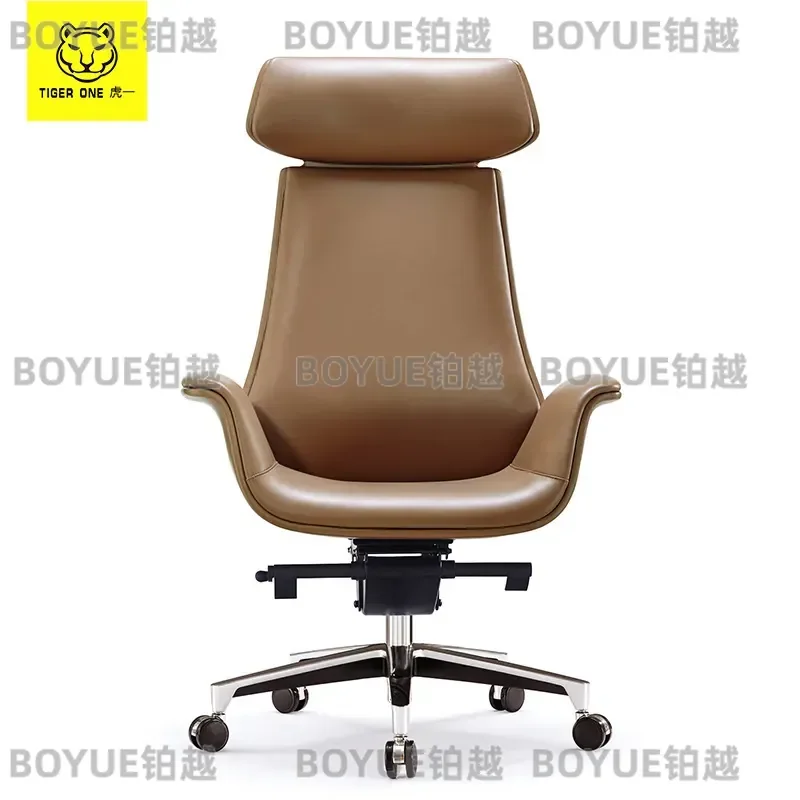 Ergonomic Executive Office Chair High Back PU Leather Computer Desk Seat Manager Conference Swivel Chair for Home Workspace