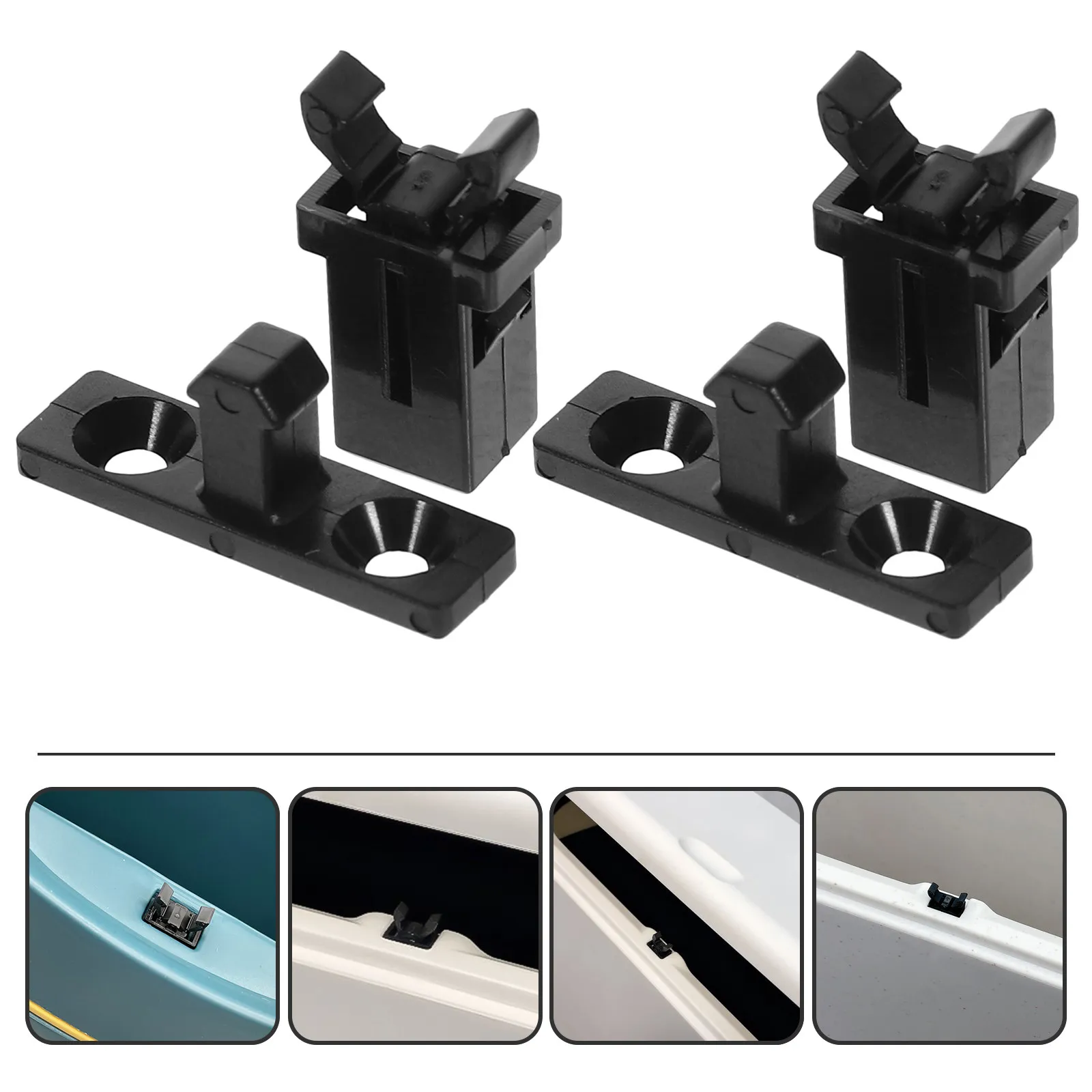 10Sets Touch Latch Push Buckle for Trash Can Lid Door Fastening Garbage Bin Locking Replacement Parts Secure Hold Hardware