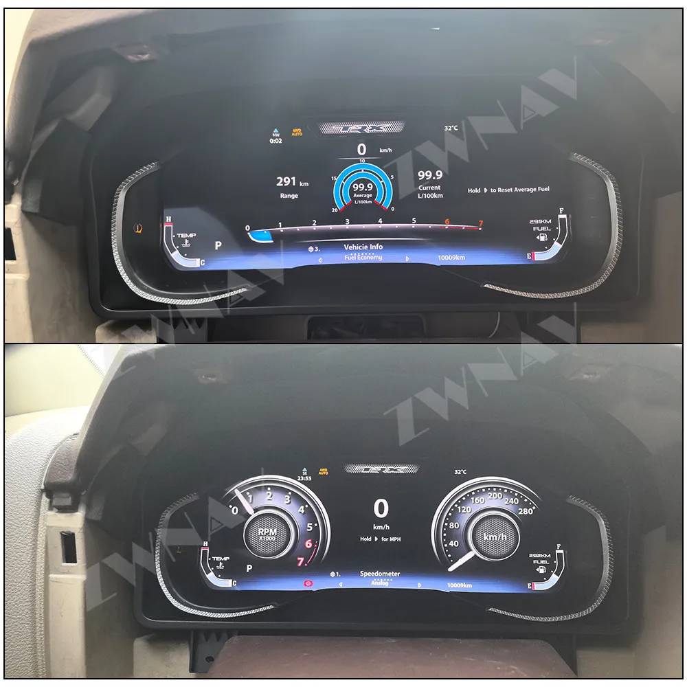 12.3 inch Digital LCD Instrument Dash Screen Digital Cluster For Dodge Ram 2013-2018 Car LCD Dashboard Instrument