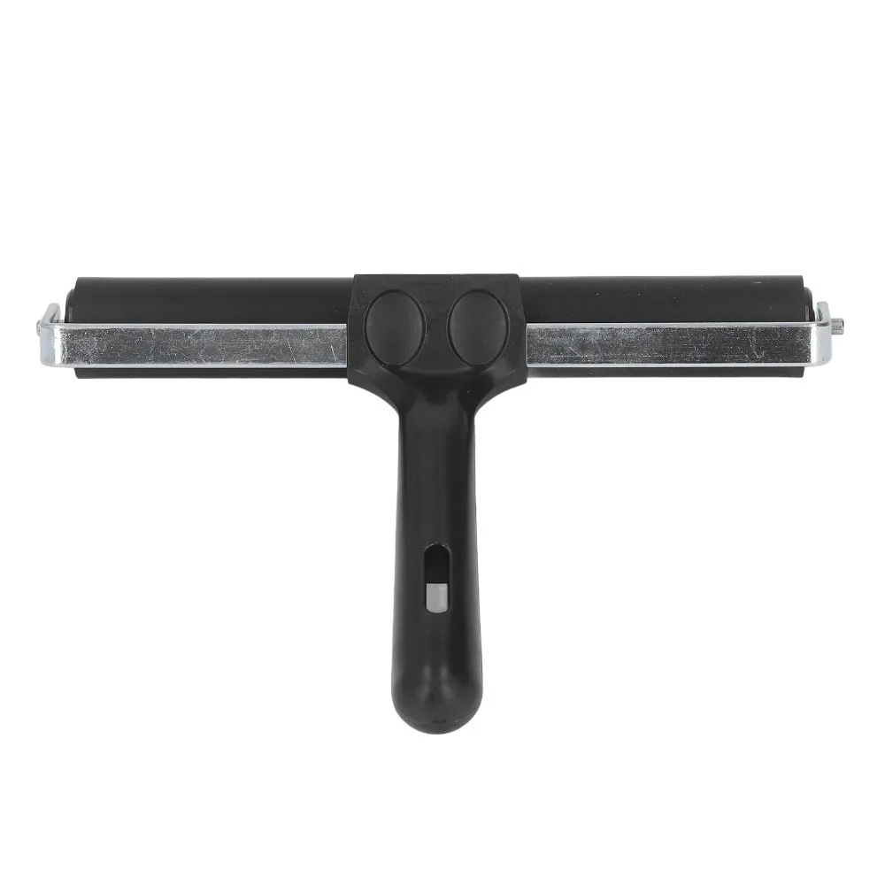 

Handy Control 20cm Brayer Roller Soft Rubber Black Printing Roller Solid Smooth Oil Paint Ink Roller DIY Art Craft