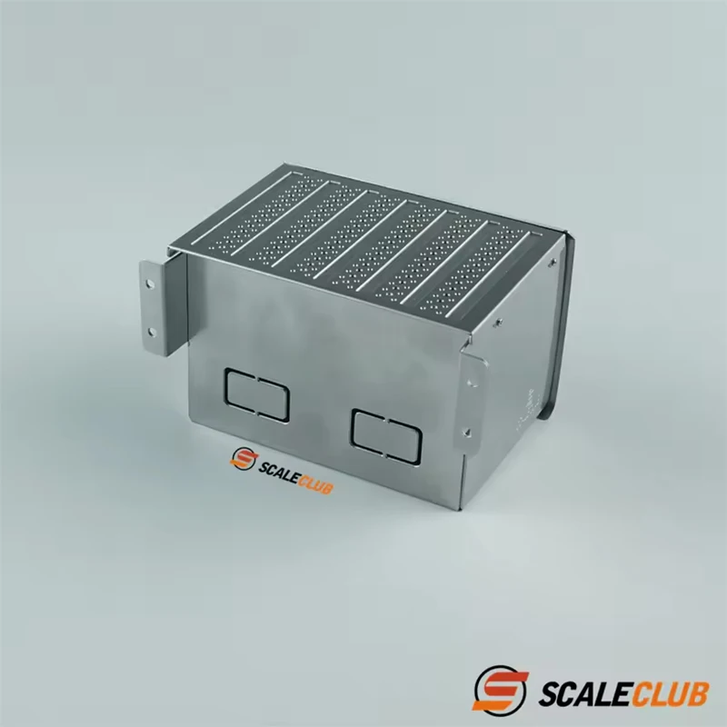 Scaleclub para mercedes benz 3363 1851 caixa de ferramentas do tanque de escape do trator para tamiya leu rc caminhão reboque basculante