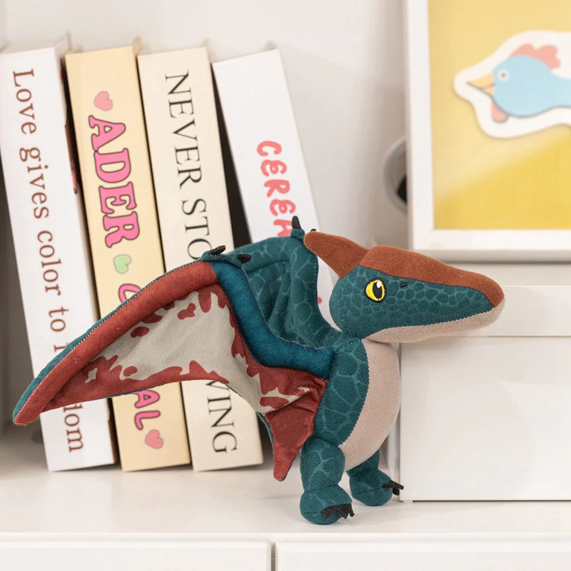 Super coole fliegende Pterosaurier-Plüschtiere, gefüllte 3D-lebensechte Jurassic-Dinosaurier-Puppe, hübscher Desktop-Begleiter, Spielrequisiten – Detail 9