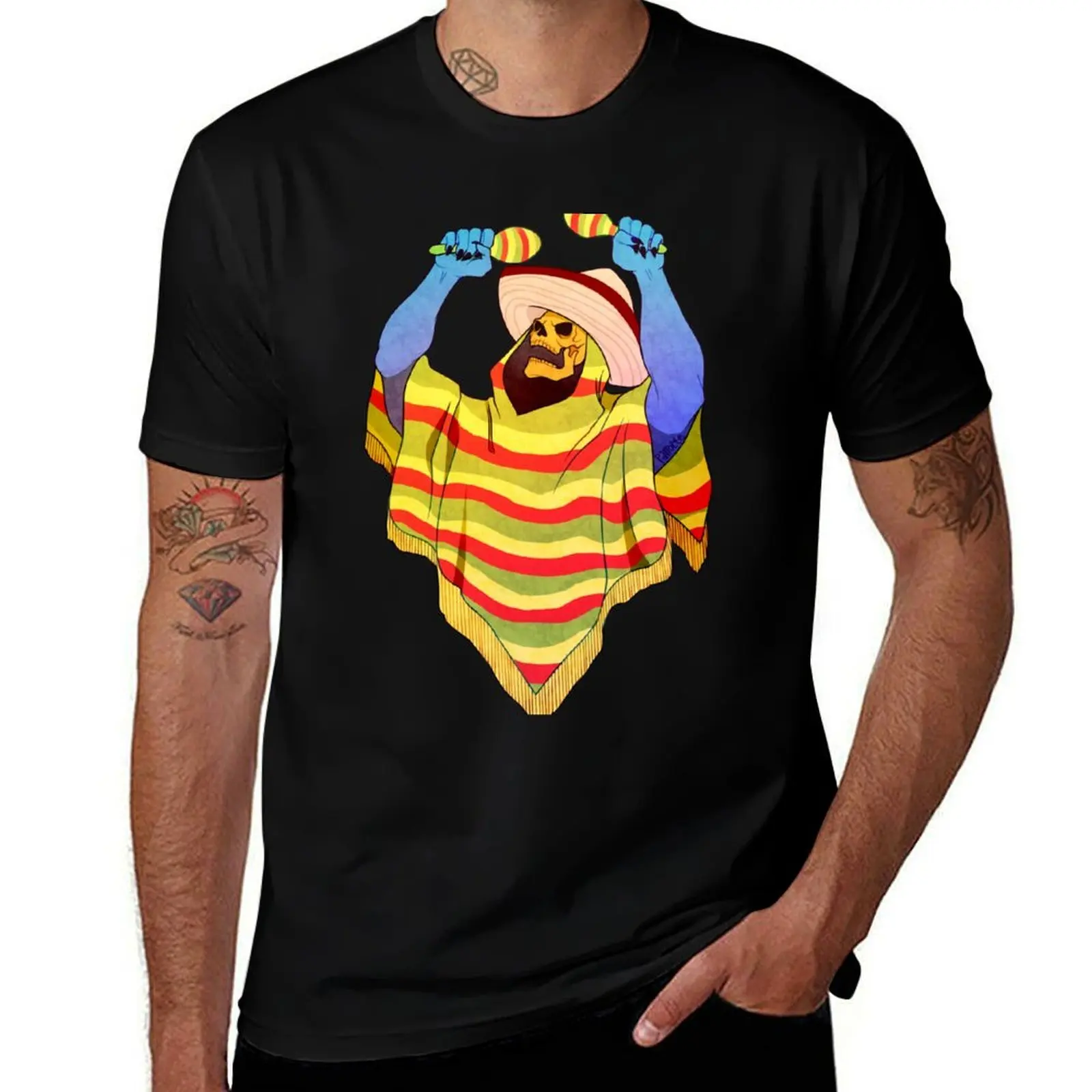 

mexican skeletor T-Shirt t shirt man designer t shirts for man slim fit t shirts for man cotton T-Shirt
