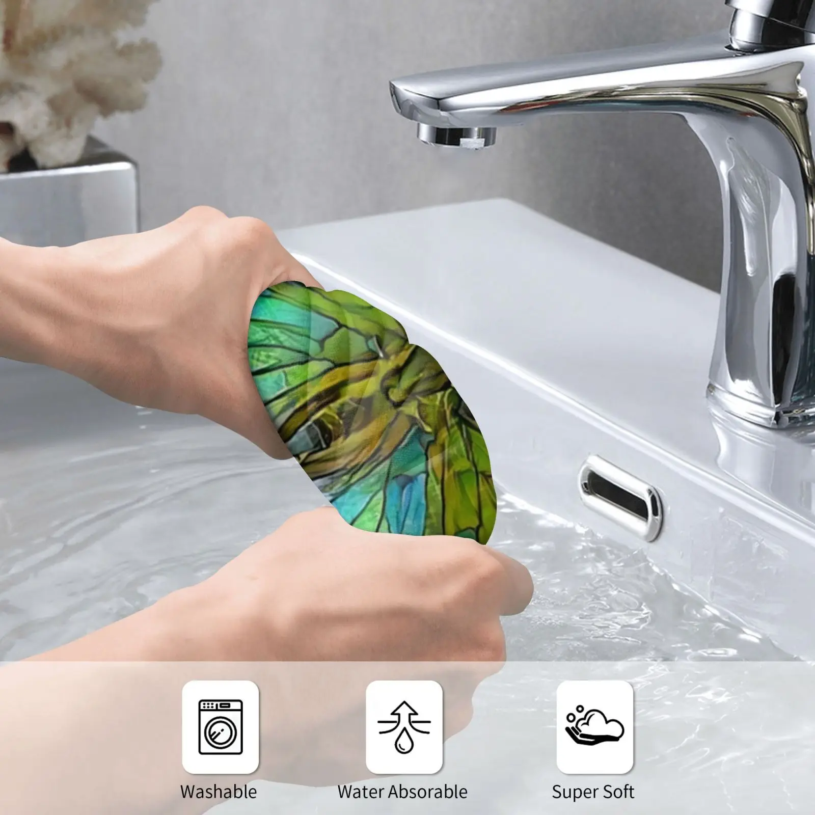 If Flew Green Bath Towel Beach Cushion Butterflies Green Blue Yellow Abstract Papilio Glaucus Animal Wildlife Tiger
