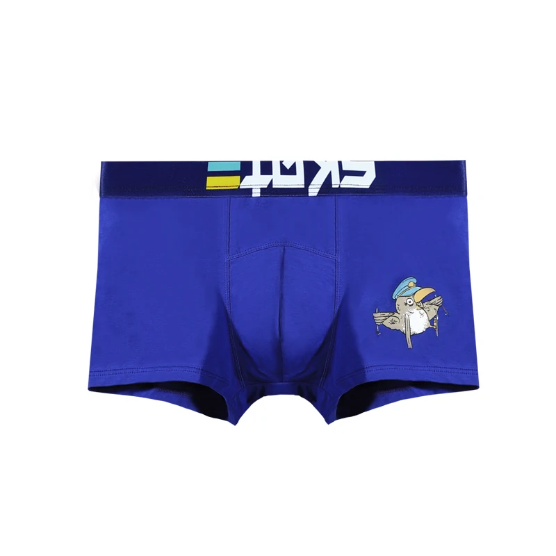 Men's underwear Men's printed boxers summer thin anti-bacterial boxers boys youth sports short shorts