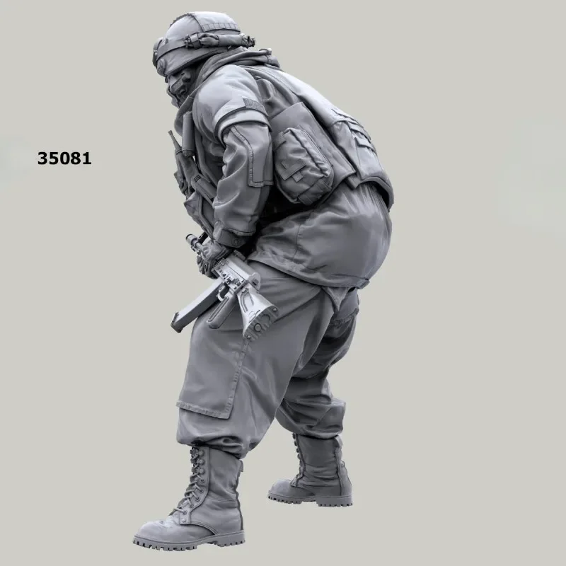 1/35 Scale Resin Figure Model Kit Russian Army Soldier in Modern Infantry Combat Gear System Unassembled Unpainted Diy toys 077X