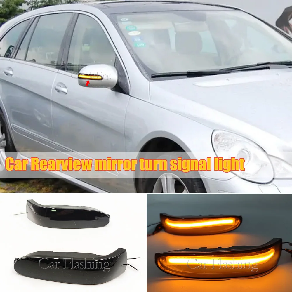 For Mercedes Benz M-class ML W164 GL X164 R W251 ML350LED rearview mirror flow turn signal