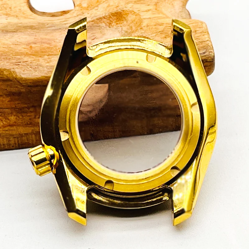 Сапфировое стекло, Золотое искусственное стекло NH35 подходит для часов Seiko SPB185 SPB187 для часов NH35 NH36, прозрачная задняя крышка для мужских дайвингов 20 атм