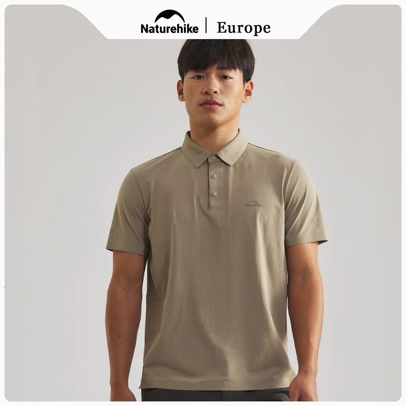 naturehike-men's-quick-dry-polo-shirt-cooling-summer-sun-protection-t-shirt-breathable-outdoor-camping-hiking-short-sleeve