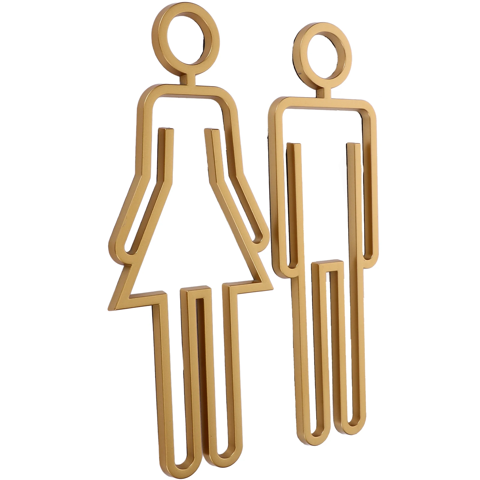 Restroom Signs Toilet Identification Plate Bathroom Poster Washroom Sign ABS Material Long Lasting Easy Installation Men