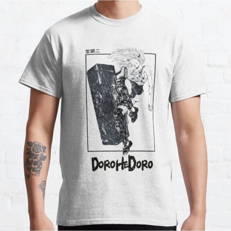 

Nikaido Design Manga Dorohedoro caiman Anime T shirt kaiman Manga print Graphic Tee Shirt 100% cotton Y2K clothes All size tops
