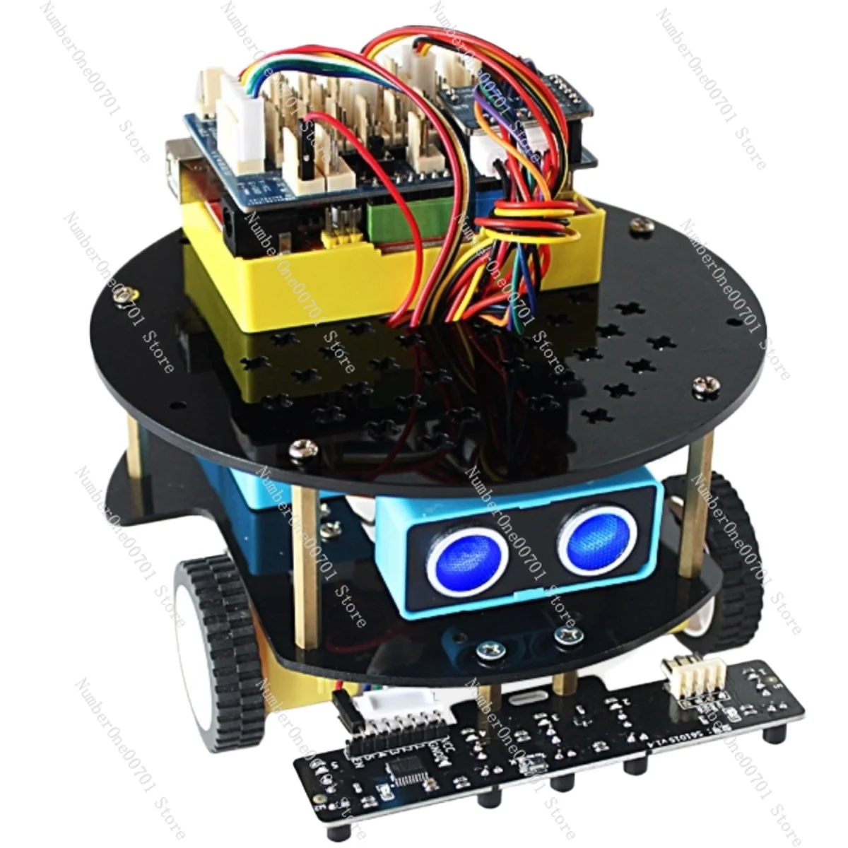 

Applicable to Arduino Uno R3 Smart Car Voice Bluetooth Handle Wireless Control 5-Way Tracking Car