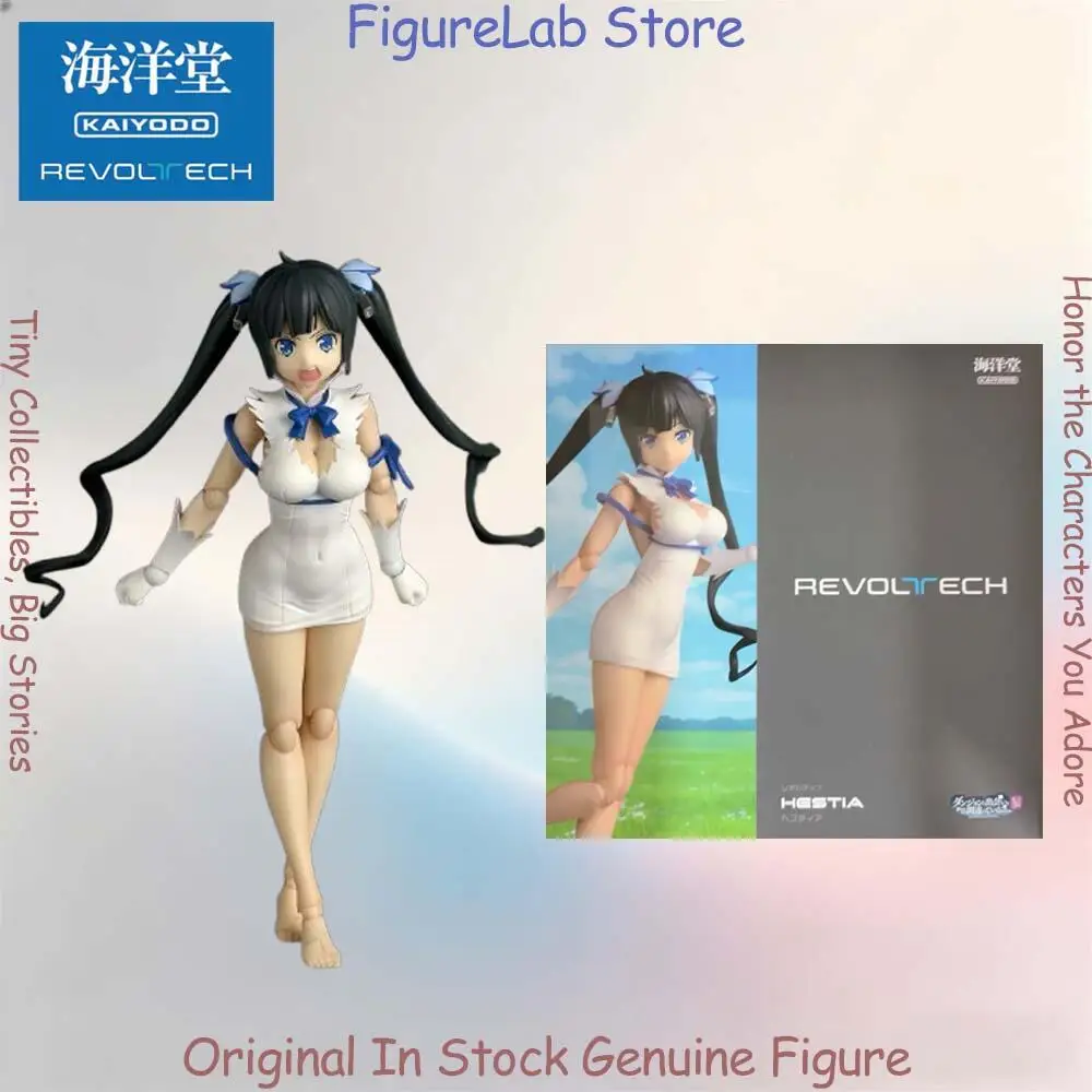 

Официальная оригинальная фигурка Kaiyodo Revoltech Hestia из аниме Dungeon Ni Deai Wo Motomeru No Wa Machigatteiru Darou Ka, коллекционная модель-игрушка