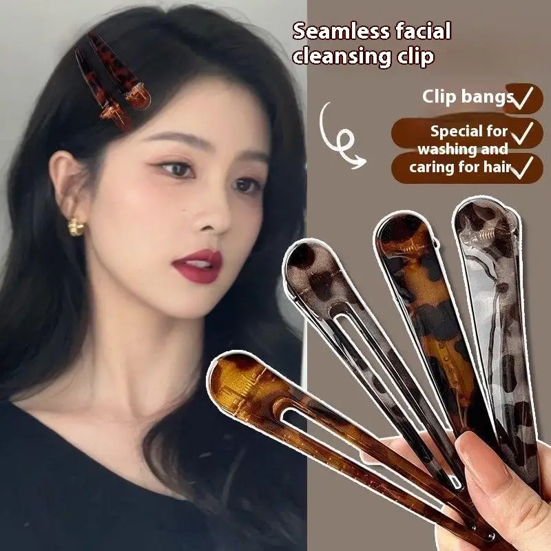 

12CM Large Leopard Long Acrylic Hair Clips For Women Duckbill Clip Bangs Hairclips Hair Pins For Girls Sexy Hair Accessories