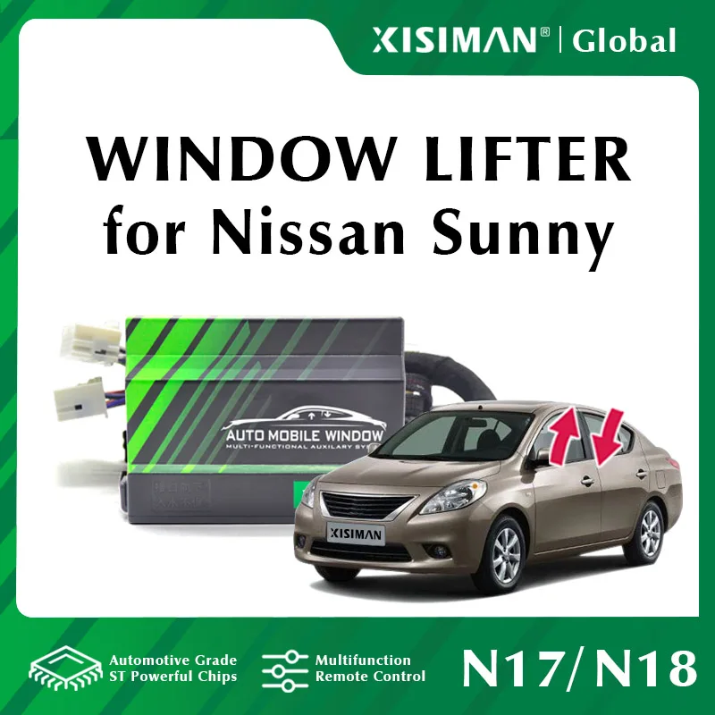 Car Power Window Closer For Nissan Sunny N17 N18 Windows Roll Up And Down Automatic Window Lifter Close Accessories