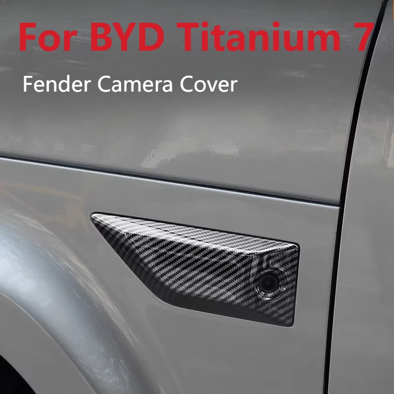 

For BYD Leopard 7 Titanium 7 Fender Camera Cover ABS Anti-Scratch Protector Exterior Trim 360 Camera Protection Accessory