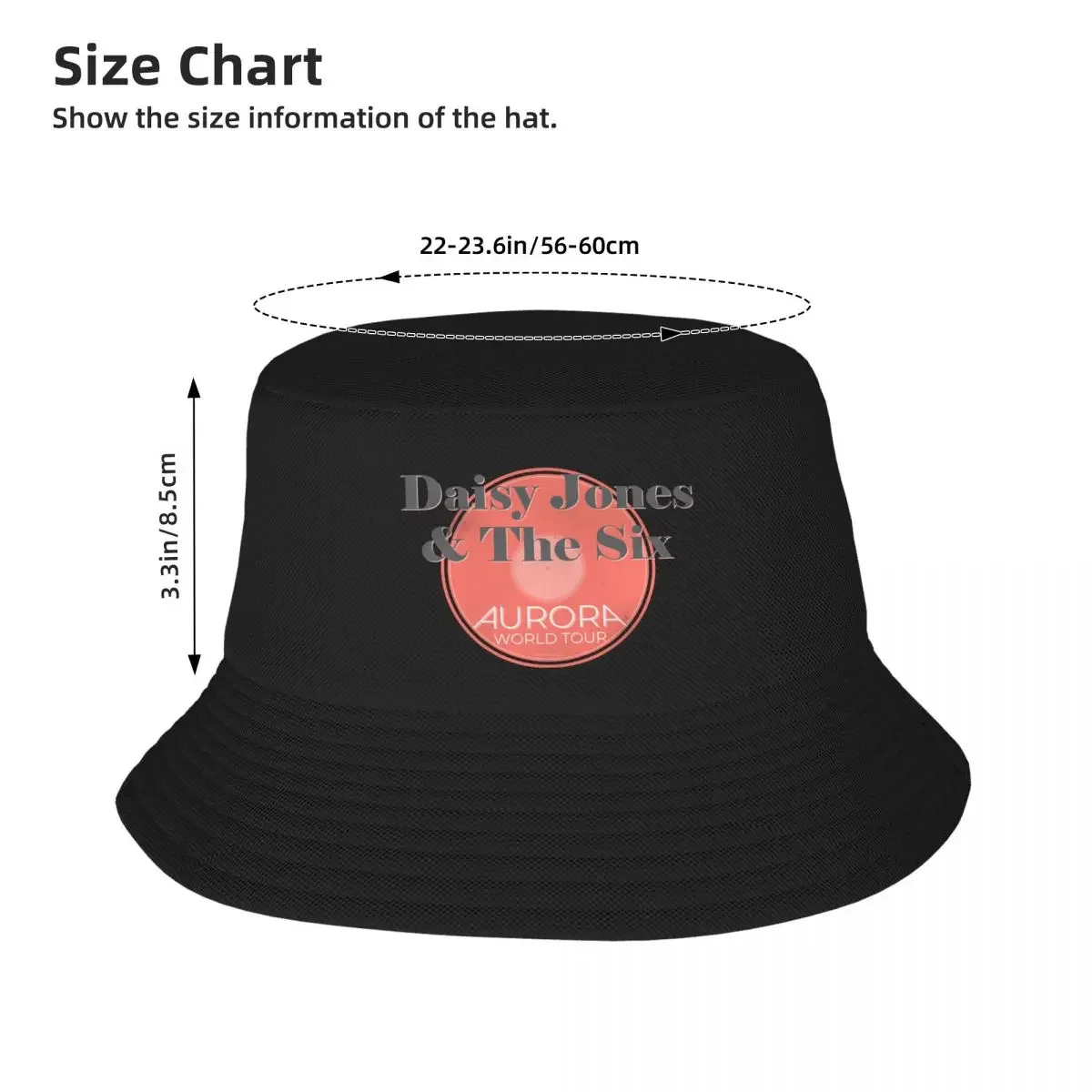 Daisy Jones & The Six - Tour Poster Bucket Hat fishing hat Beach Outing foam party Hat Men Hats Women's image 4