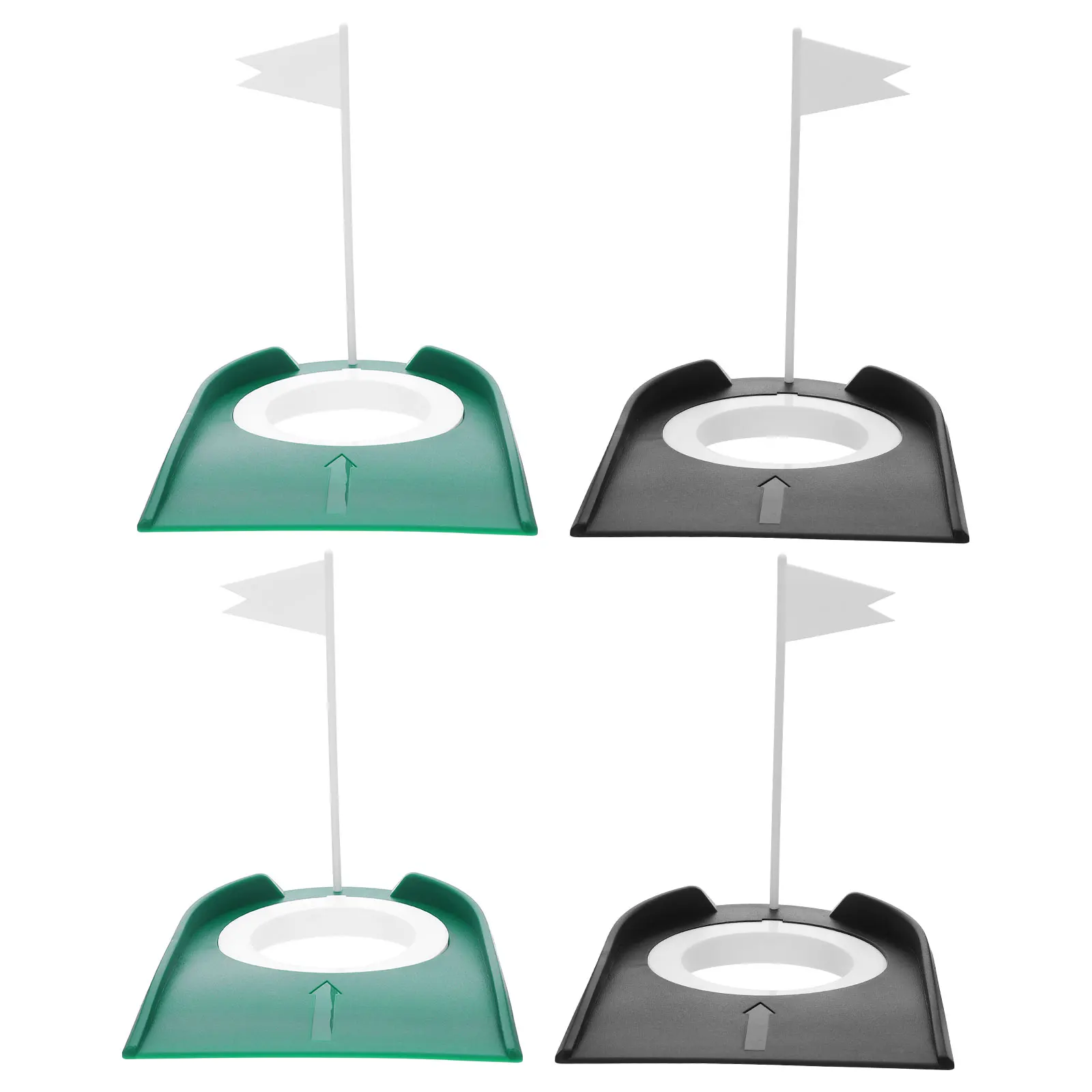 

4pcs Portable Golf Cups Durable Trainer Indoor Outdoor Practice Tool For Home Office Enhanced Putting Skills Realistic Green